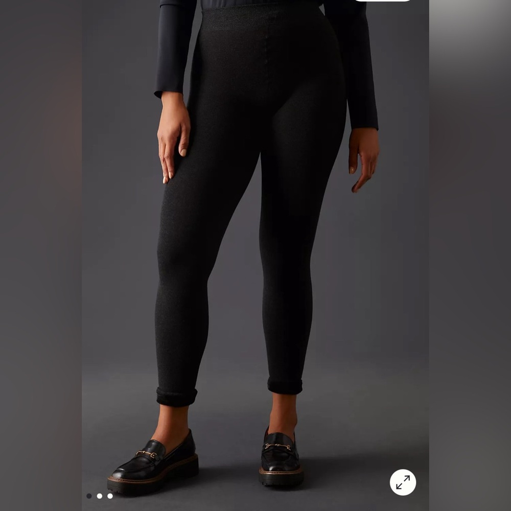 Lemon Fur-Lined Leggings